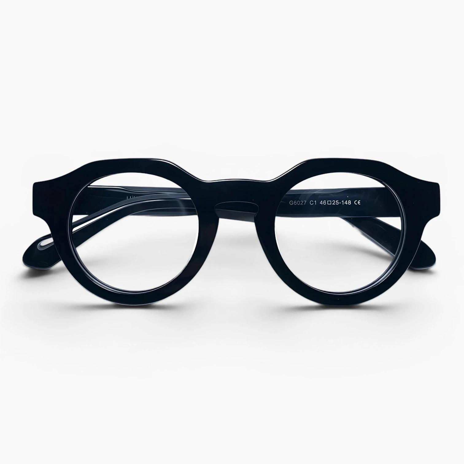 Lunettes rondes Luneti Antony couleur Midnight Ink -monture pliée