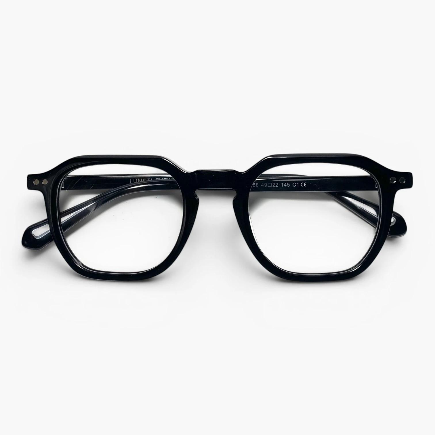 Lunettes géométriques Luneti Eden couleur Lacker Black - monture pliée