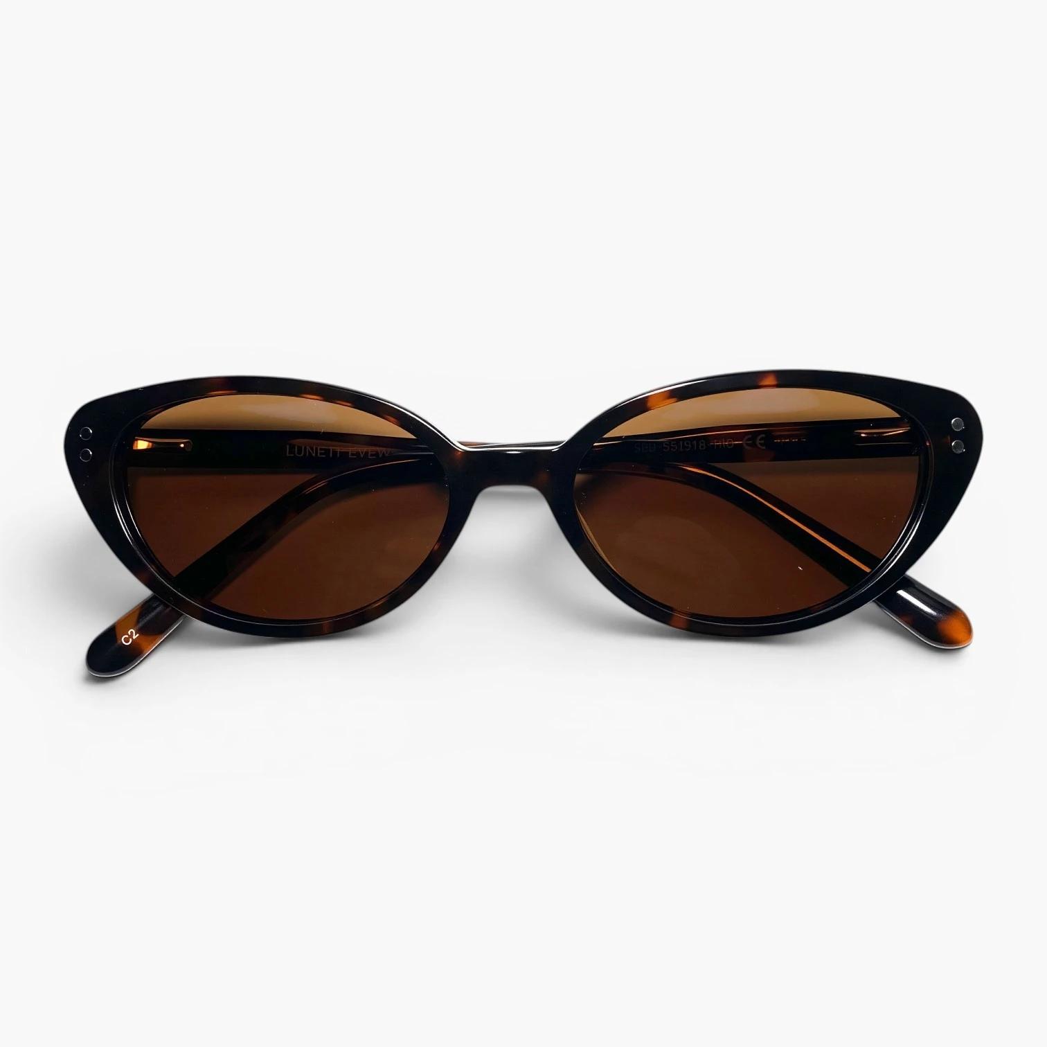 Lunettes cat eye Luneti Iris couleur Havana Tortoise - monture pliée