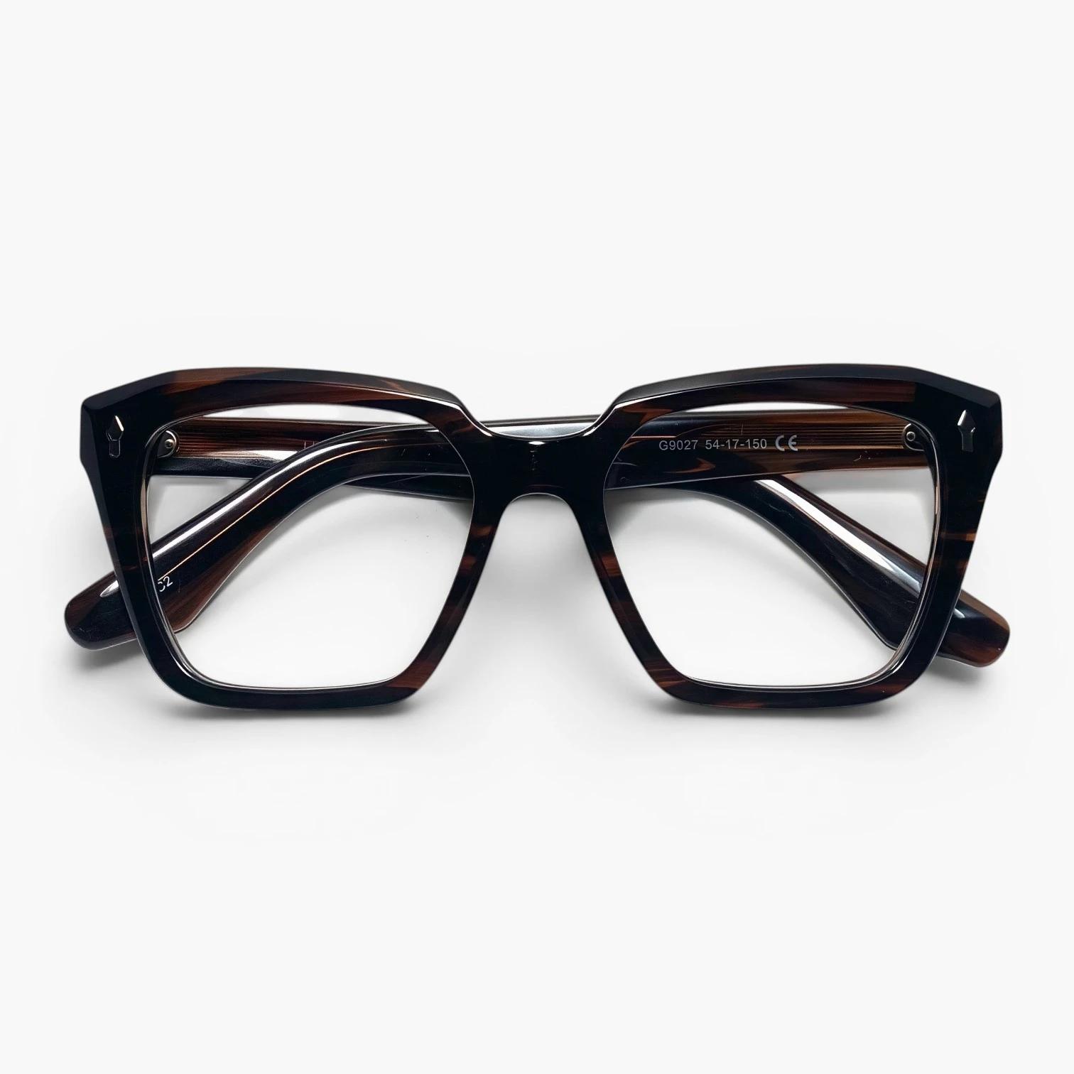 Lunettes cat eye Luneti Silvia couleur Brown Horn - monture pliée