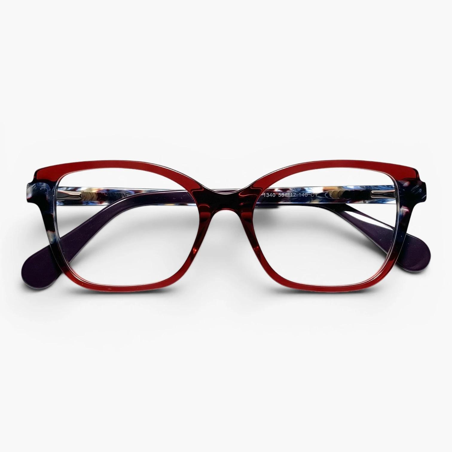 Lunettes papillon Luneti Monica couleur Scarlet Shell - monture pliée