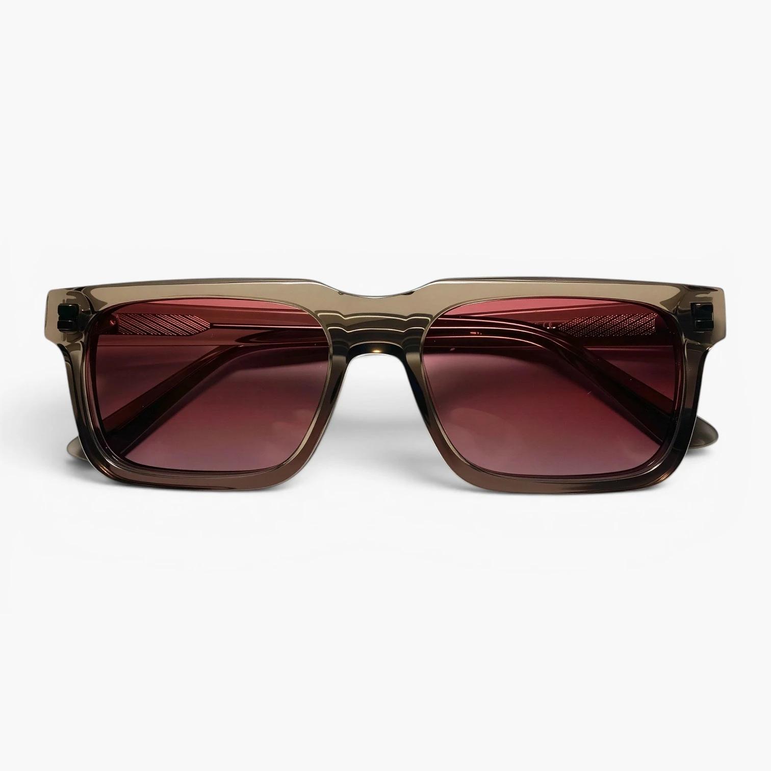 Lunettes rectangulaire Luneti Jule couleur Dune Crystal - monture pliée