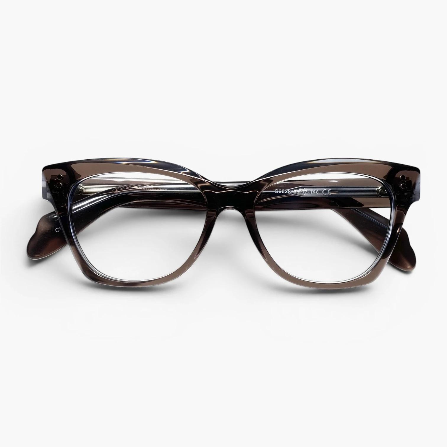 Lunettes cat eye Luneti Emmy couleur Warm Ash - monture pliée